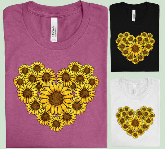 Sunflower Heart - Graphic Tee