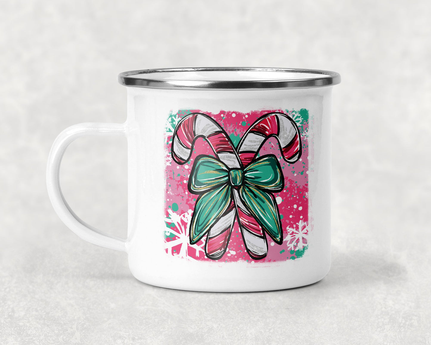 Painted Candy Canes Mug