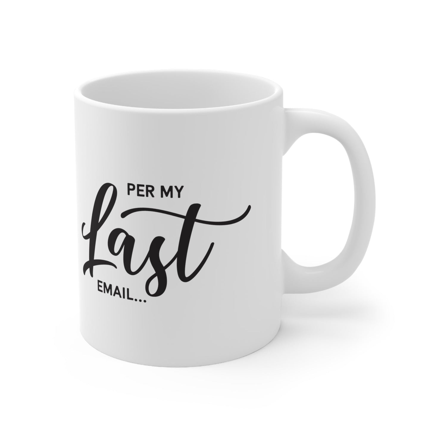 Per My Last Email Ceramic Mug 11oz