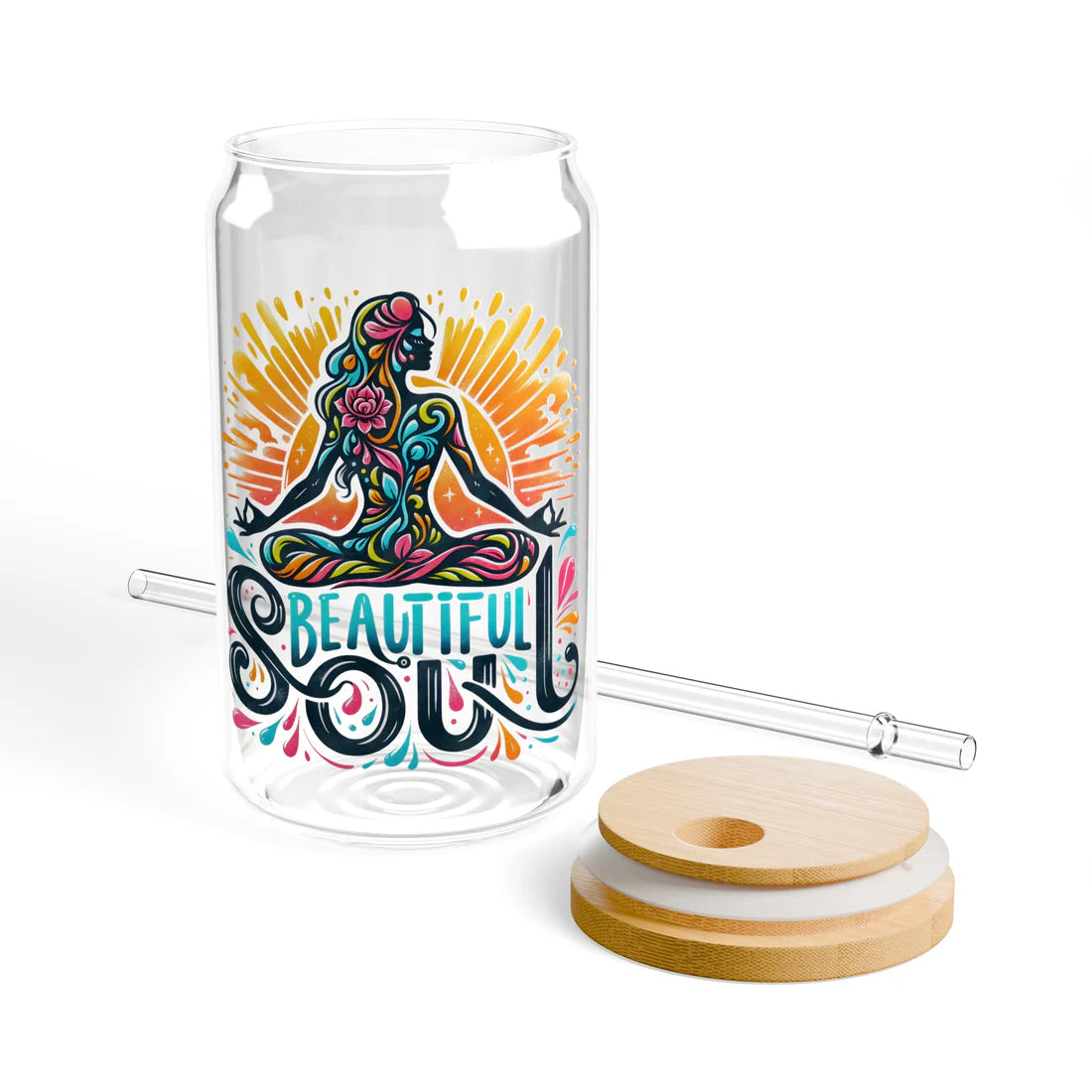 Beautiful Soul Sipper Glass, 16oz