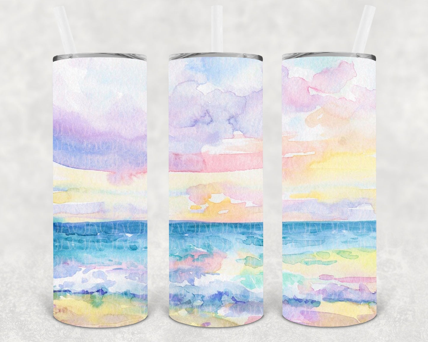 Salt Water Heals Everything Ocean 20 oz Skinny Tumbler