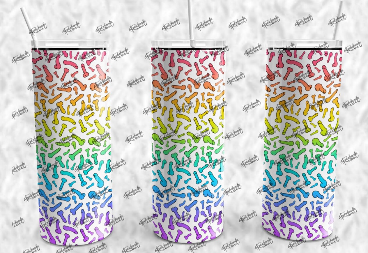 Naughty 20 oz Skinny Tumbler