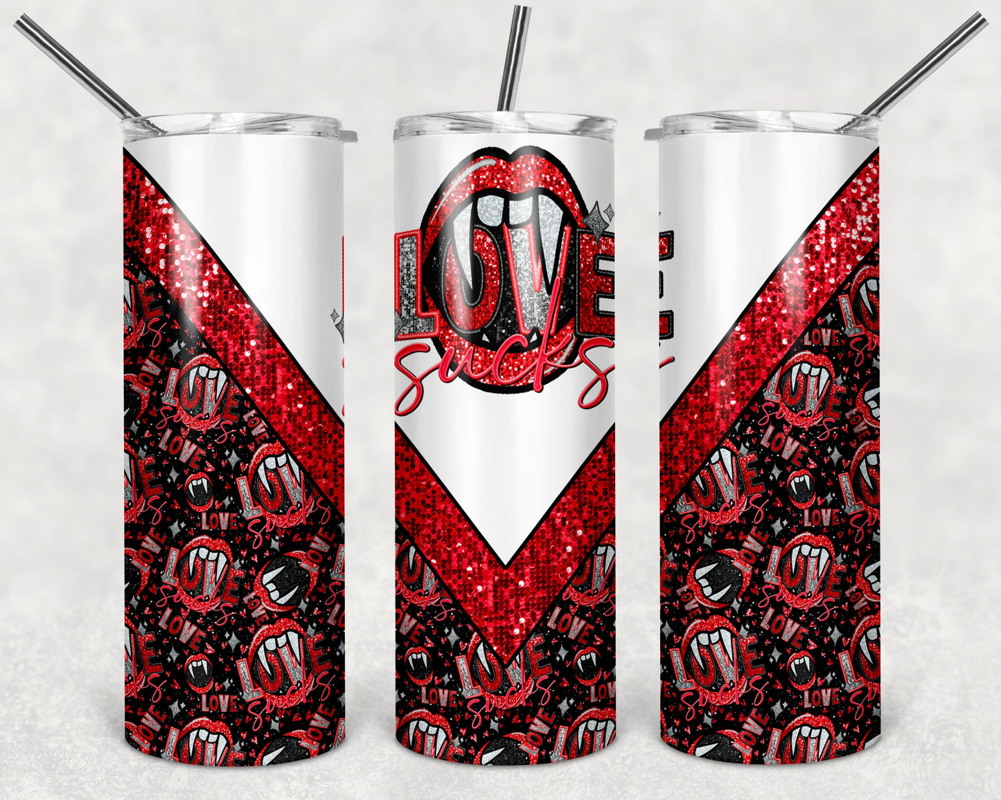 Love Sucks 20 oz Skinny Tumbler