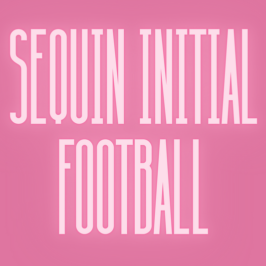 Sequin Initial Football - WS