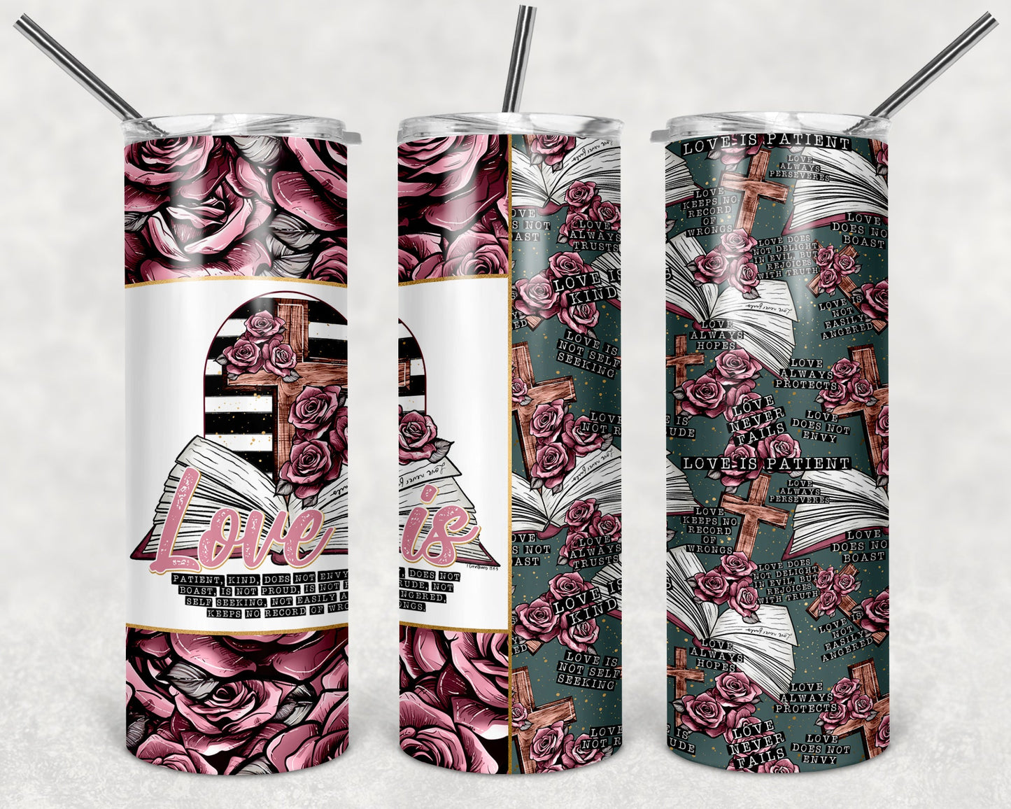 Love is 20 oz Skinny Tumbler