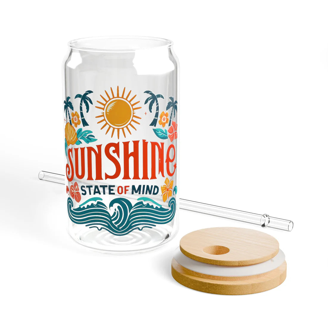 Sunshine State of Mind Sipper Glass, 16oz