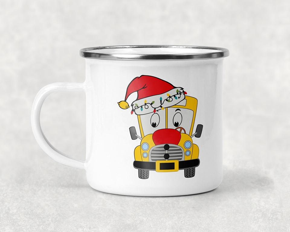 Christmas School Bus Mug