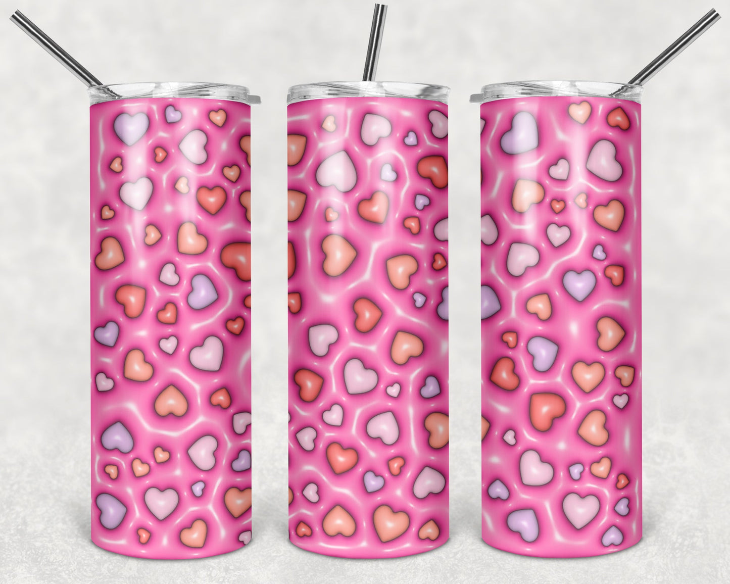 Puff Hearts 20 oz Skinny Tumbler