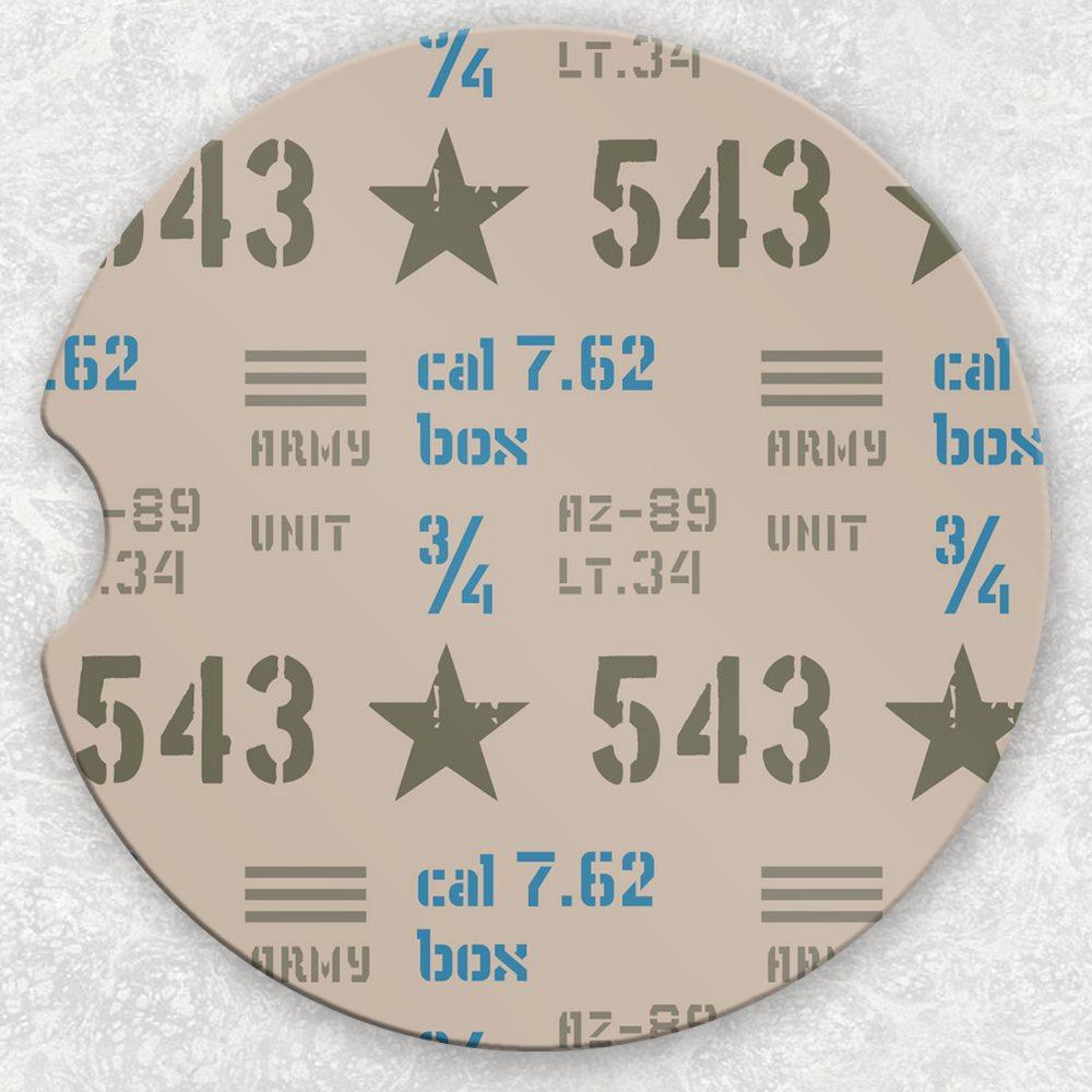 Car Coaster Set - Army