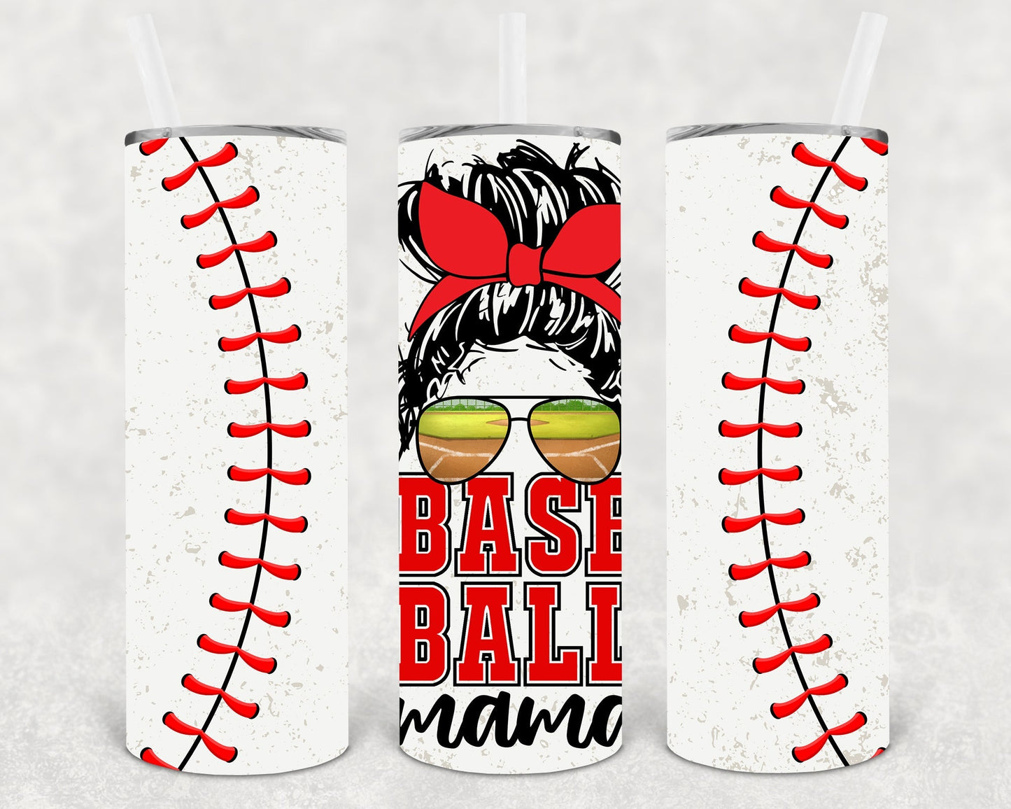 Baseball Mama 20 oz Skinny Tumbler
