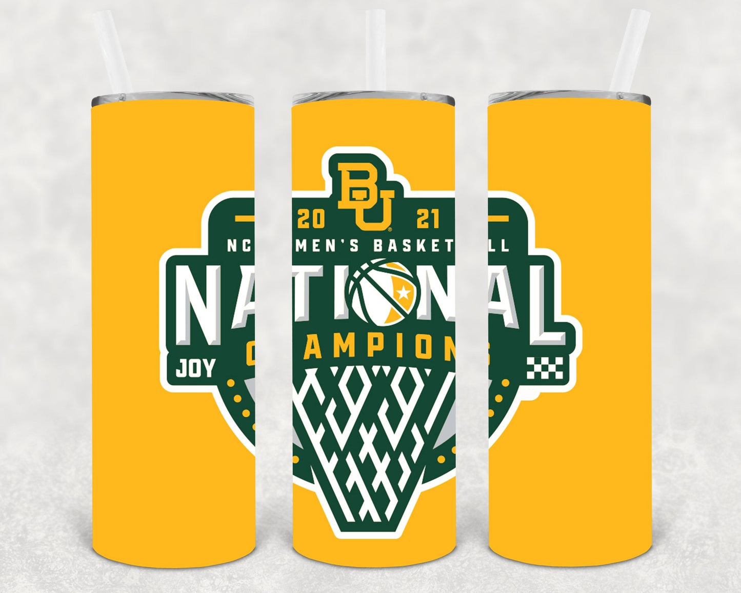 Baylor Bears National Champions 20 oz Skinny Tumbler