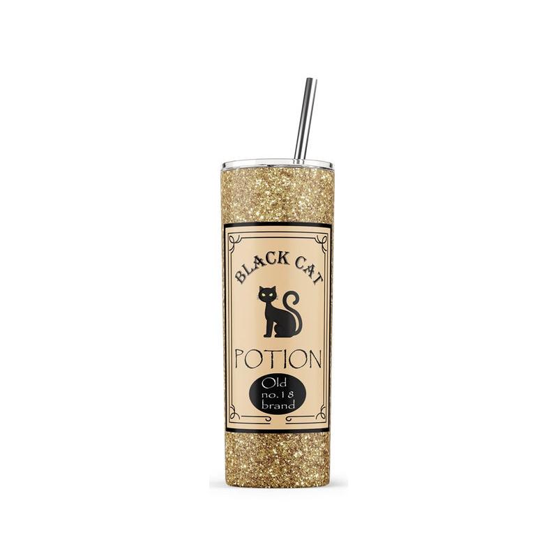 Black Cat Potion 20 oz Skinny Tumbler