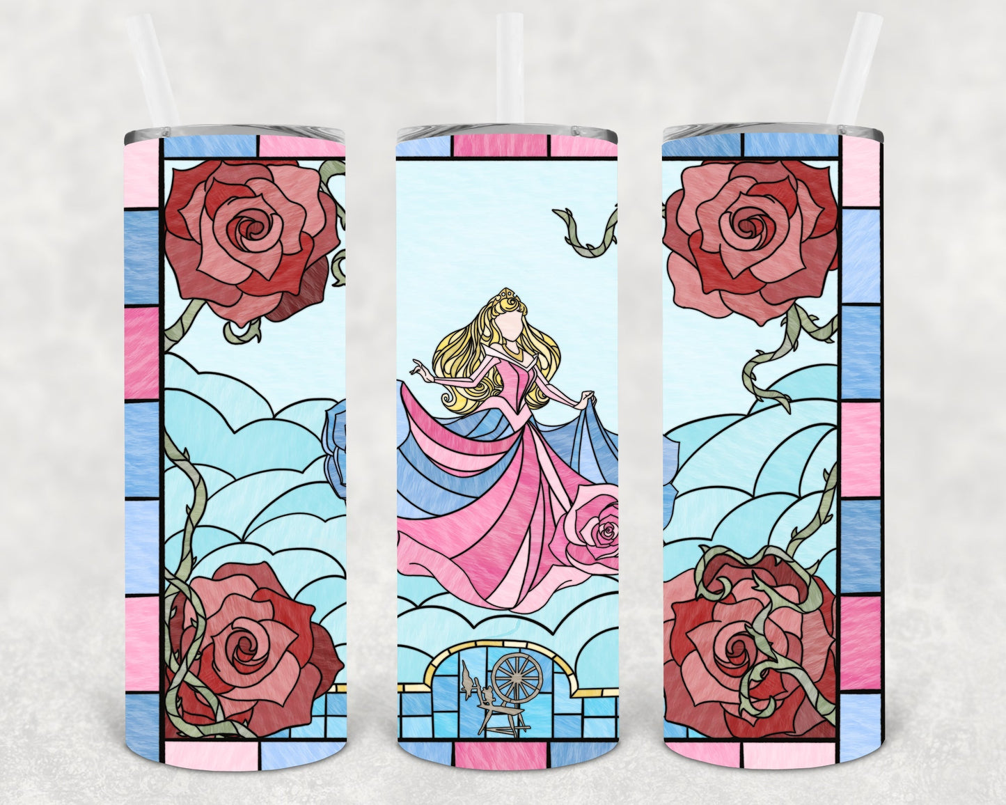 Briar Rose 20 oz Skinny Tumbler