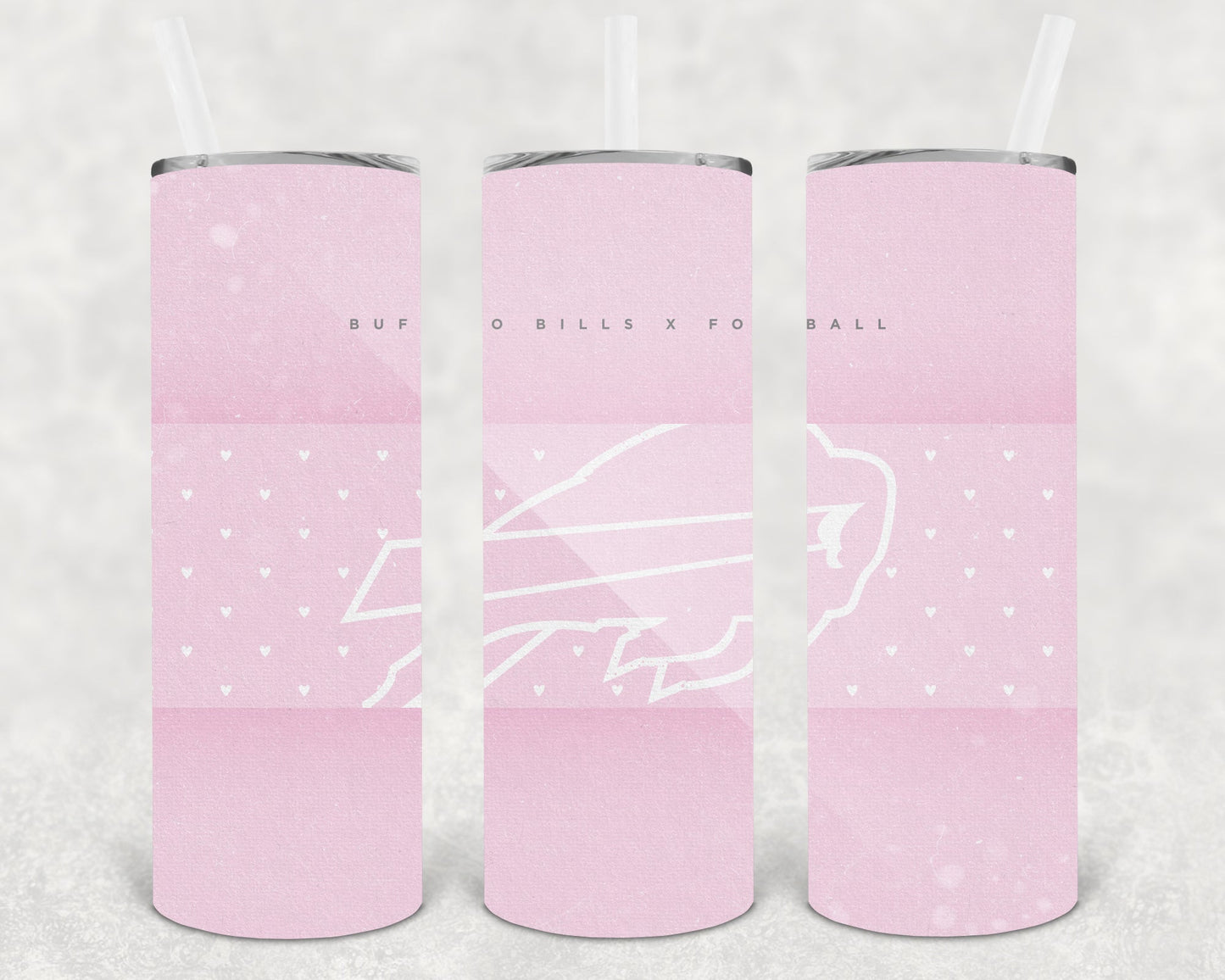Buffalo Bills Pink 20 oz Skinny Tumbler
