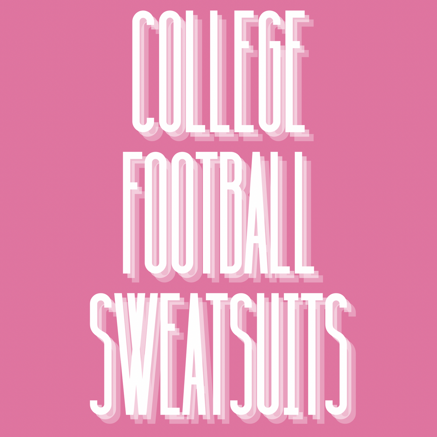 Football Sweatsuits (COLLEGE) - TODDLER/YOUTH WS