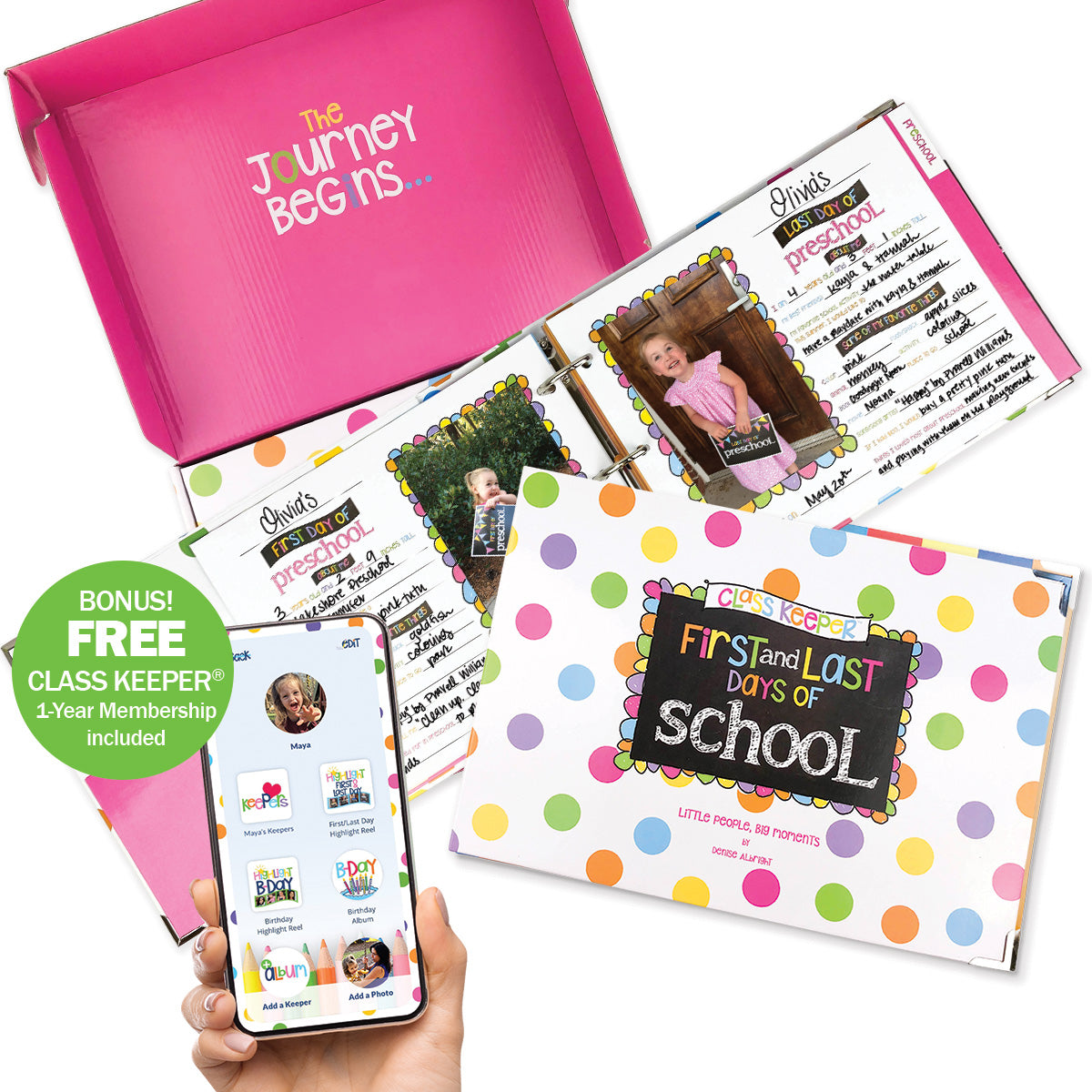 Class Keeper® School Days Memory Book + BONUS App Membership | (2) Styles