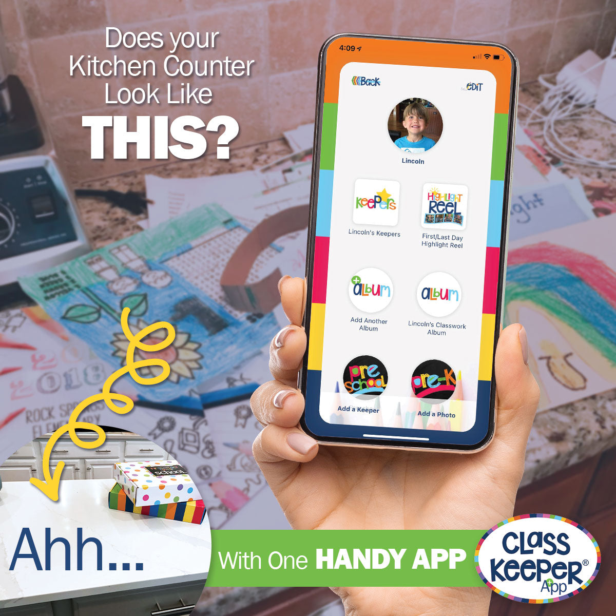 Class Keeper® School Days Memory Book + BONUS App Membership | (2) Styles