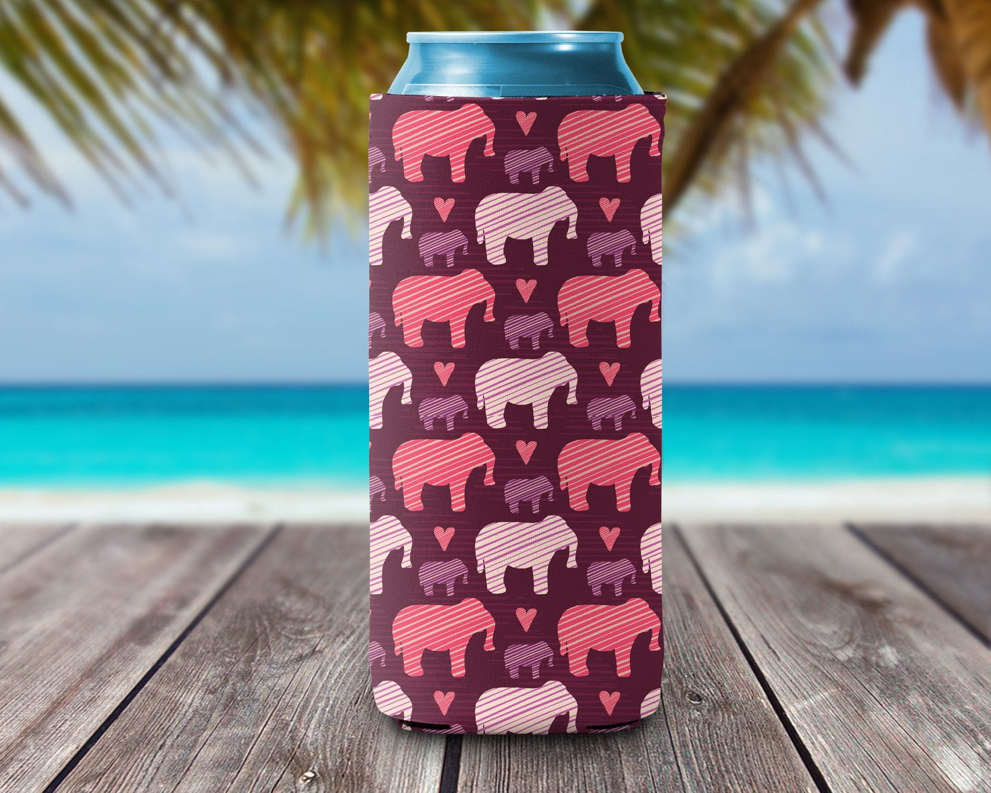 Can Cooler - Elephants