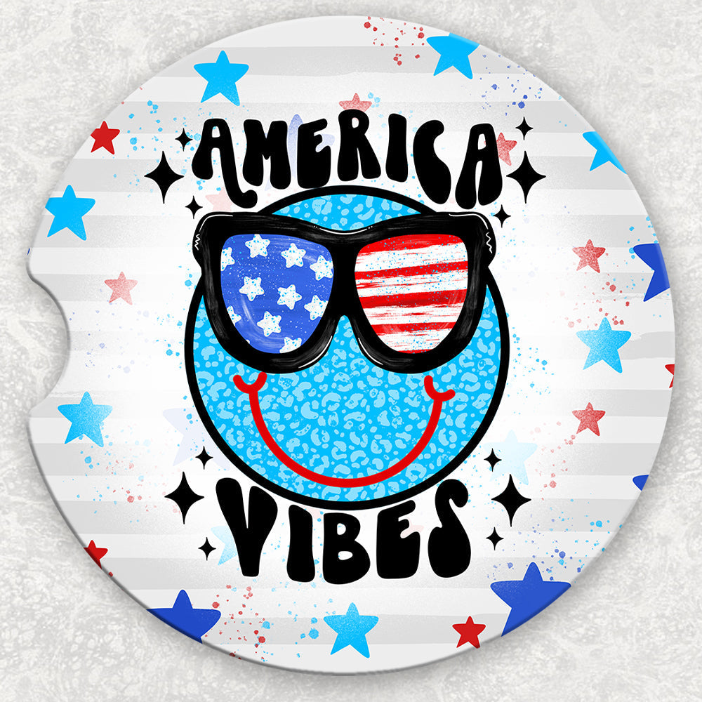 Car Coaster Set - America Vibes