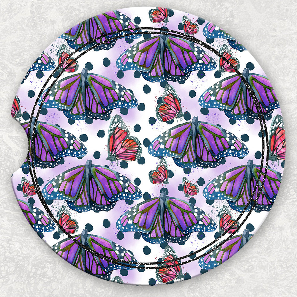 Car Coaster Set - Butterflies