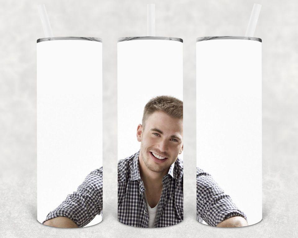 Chris Evans 20 oz Skinny Tumbler