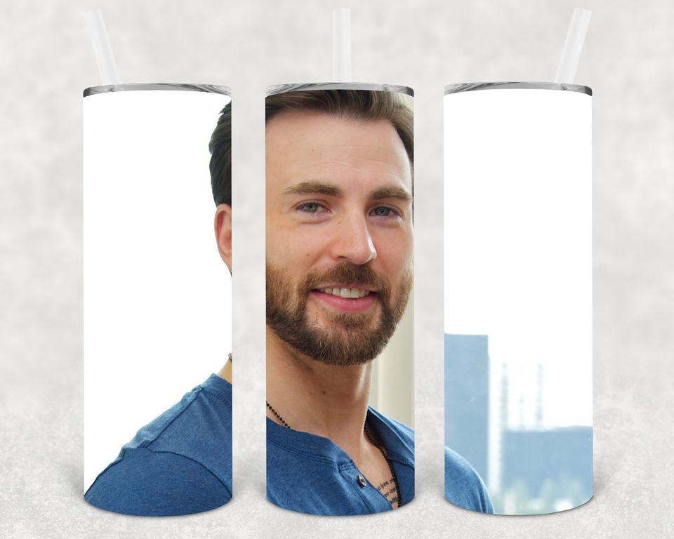 Chris Evans 20 oz Skinny Tumbler