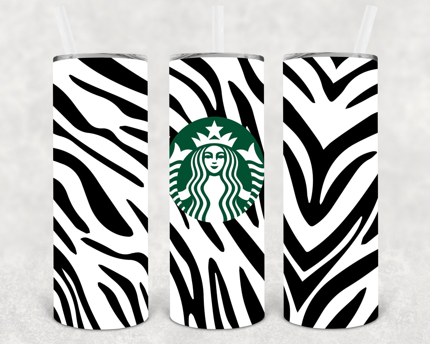 SB Zebra 20 oz Skinny Tumbler
