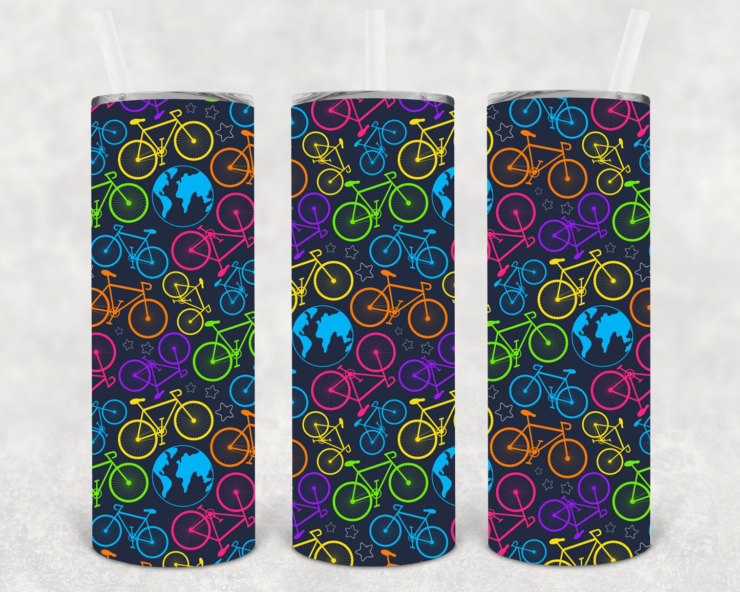 Cycling 20 oz Skinny Tumbler