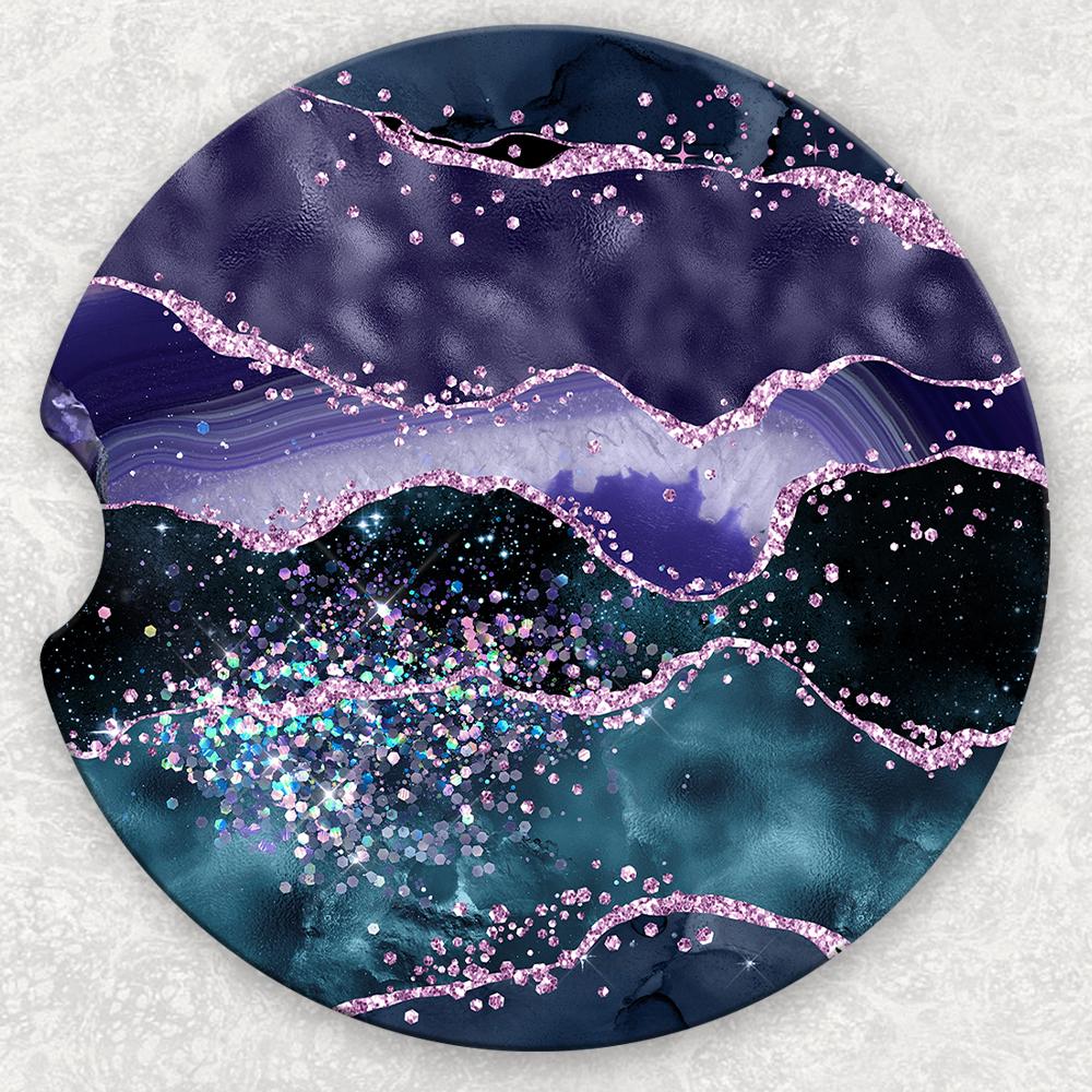 Car Coaster Set - Dark Agate