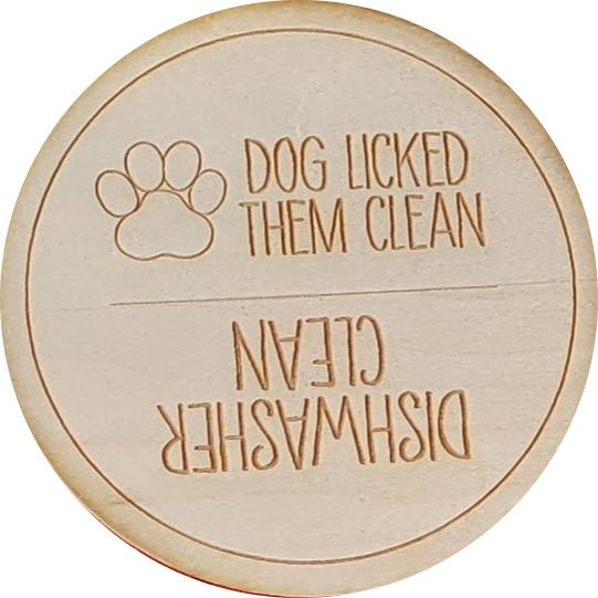 Dog Licked Them Clean/Dishwasher Clean Dishwasher Magnet