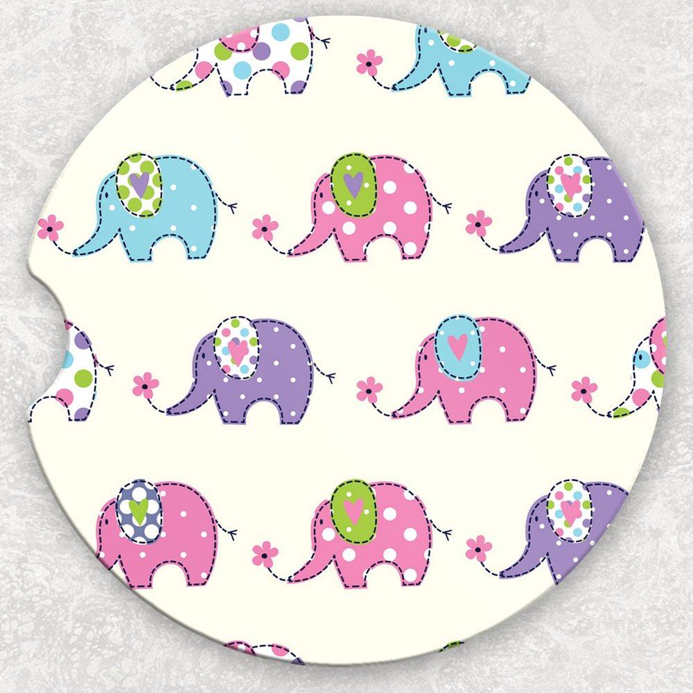 Car Coaster Set - Elephants
