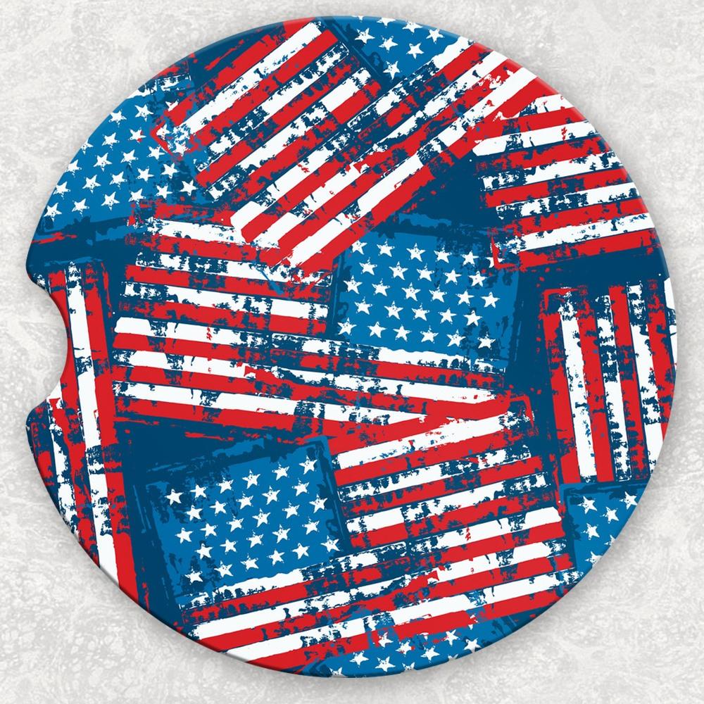 Car Coaster Set - Flags