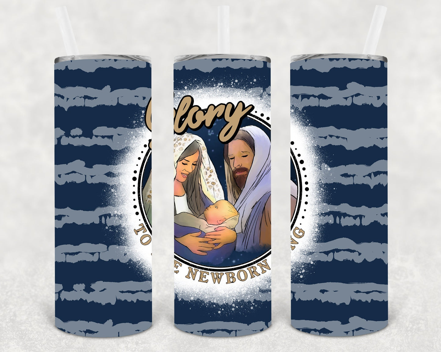 Glory to the Newborn King 20 oz Skinny Tumbler