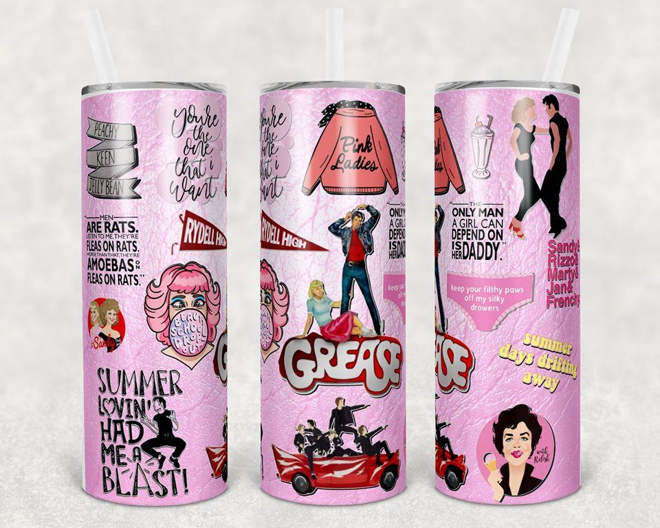 Grease 20 oz Skinny Tumbler
