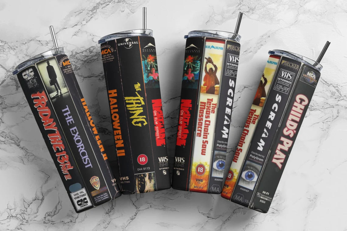 Horror Movies 20 oz Skinny Tumbler