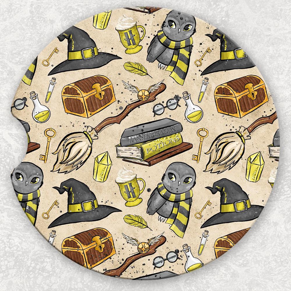 Car Coaster Set - Hufflepuff
