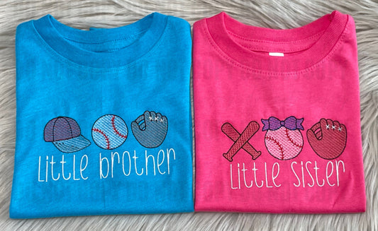 Baseball Trio Boy/Girl (Embroidered) - Children/Youth -WS