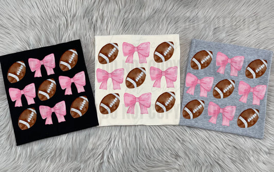 Football and Bows-Toddler/Youth WS