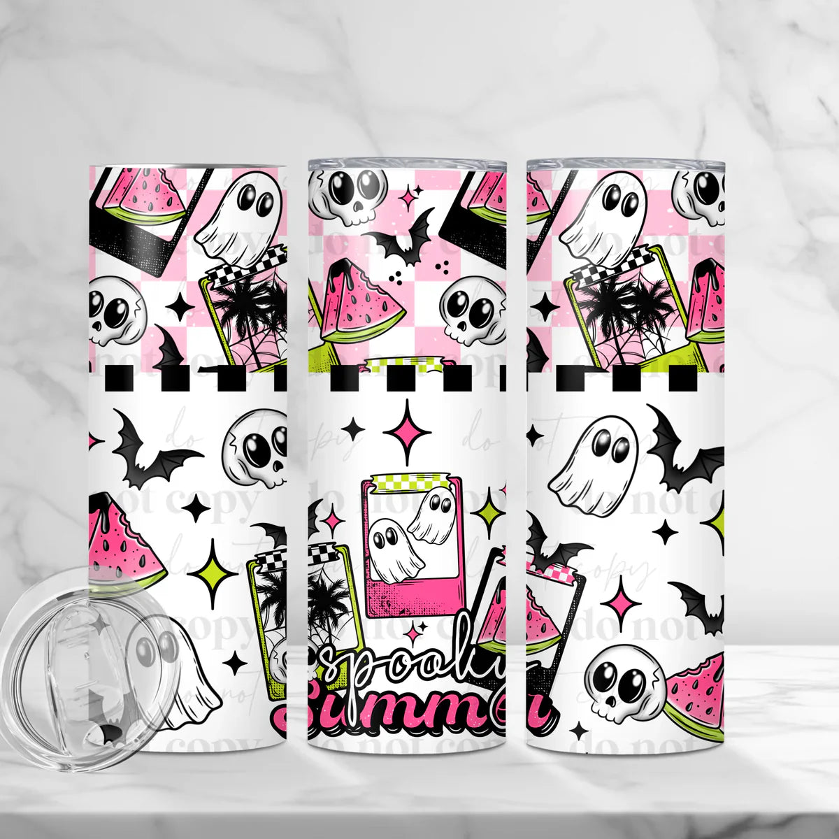 Spooky Summer 20 oz Skinny Tumbler