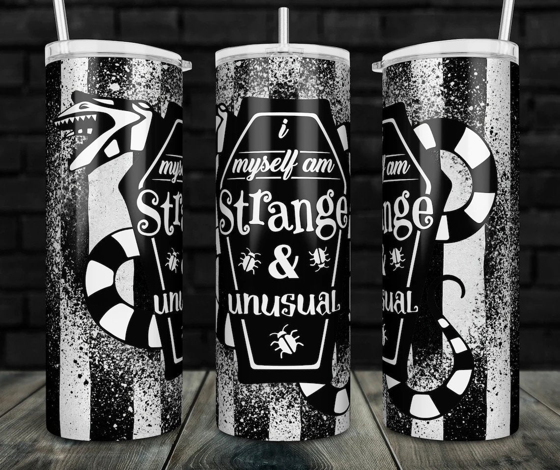 I Myself am Strange and Unusual 20 oz Skinny Tumbler