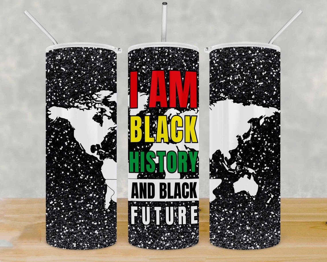 I am Black History and Black Future 20 oz Skinny Tumbler