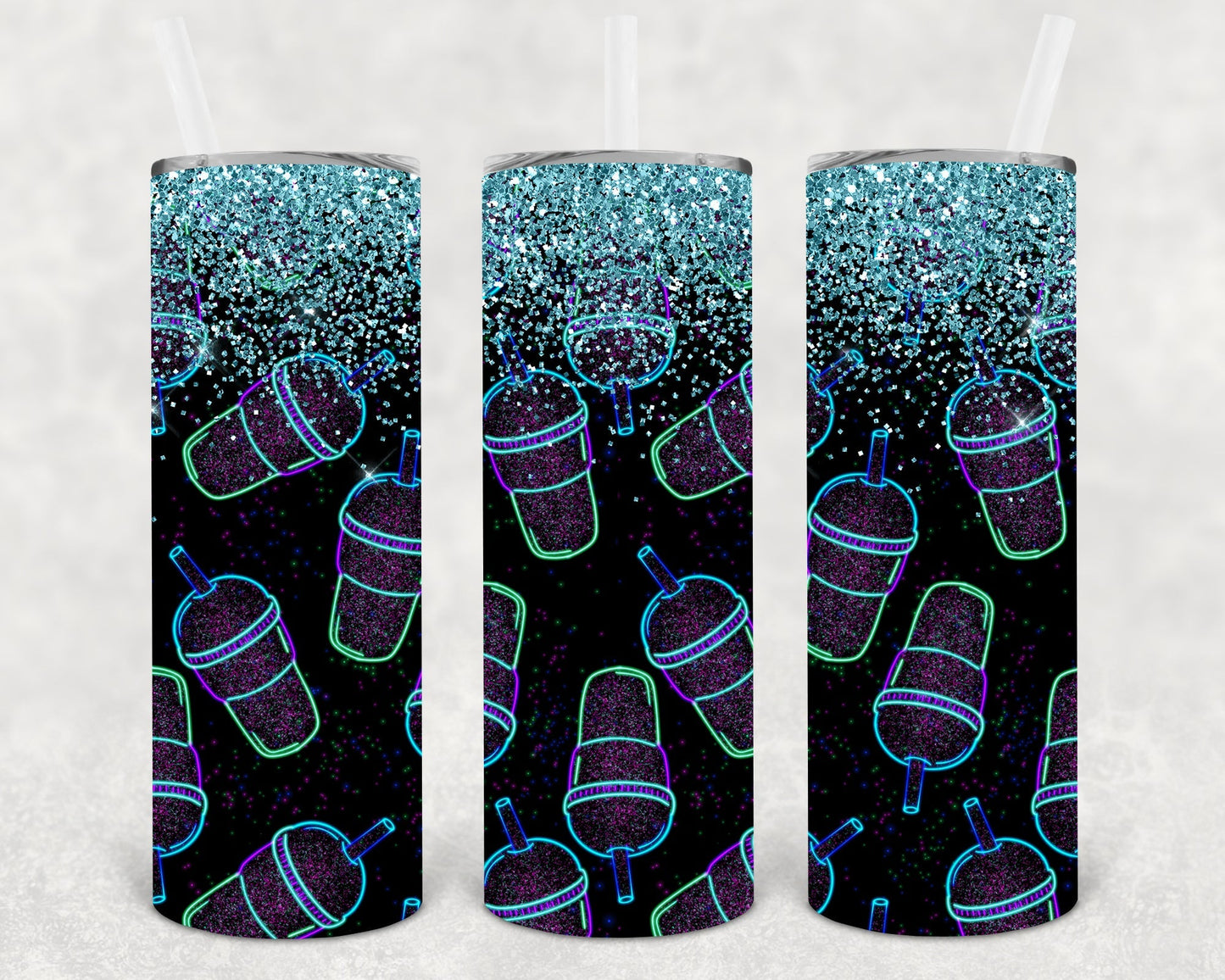 Iced Coffee 20 oz Skinny Tumbler