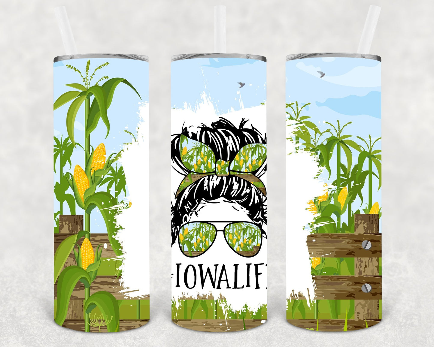 Iowa Life #iowalife 20 oz Skinny Tumbler