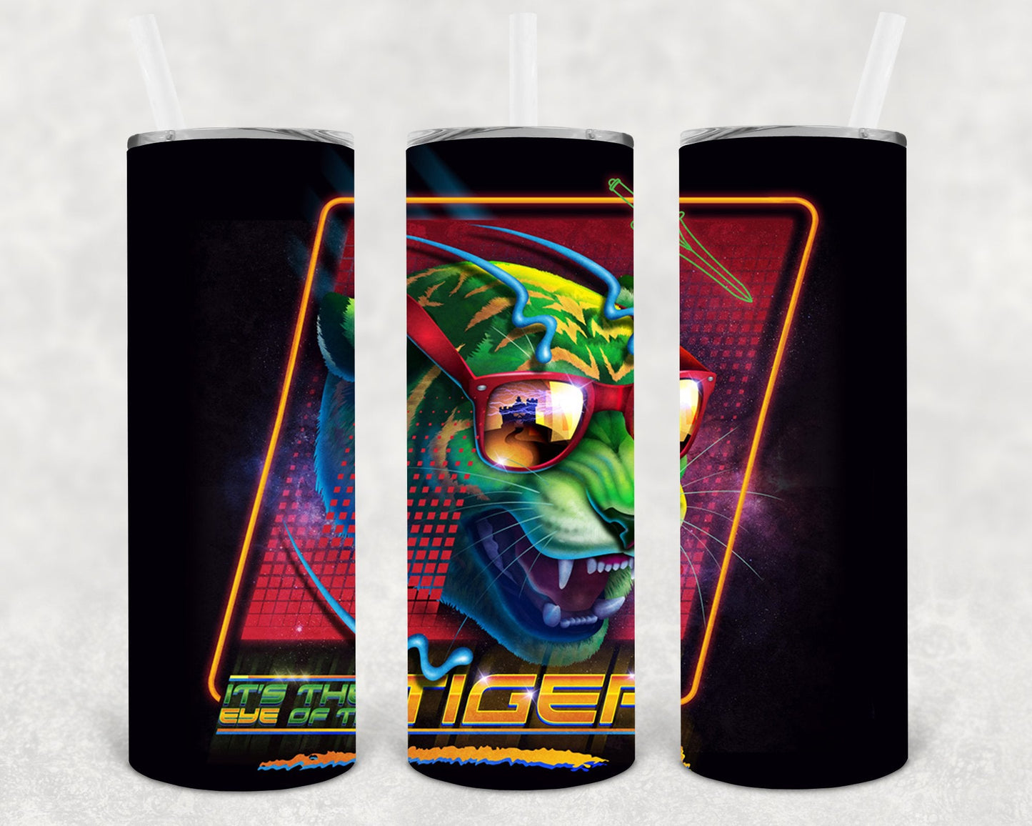 It's the Eye of the Tiger 20 oz Skinny Tumbler