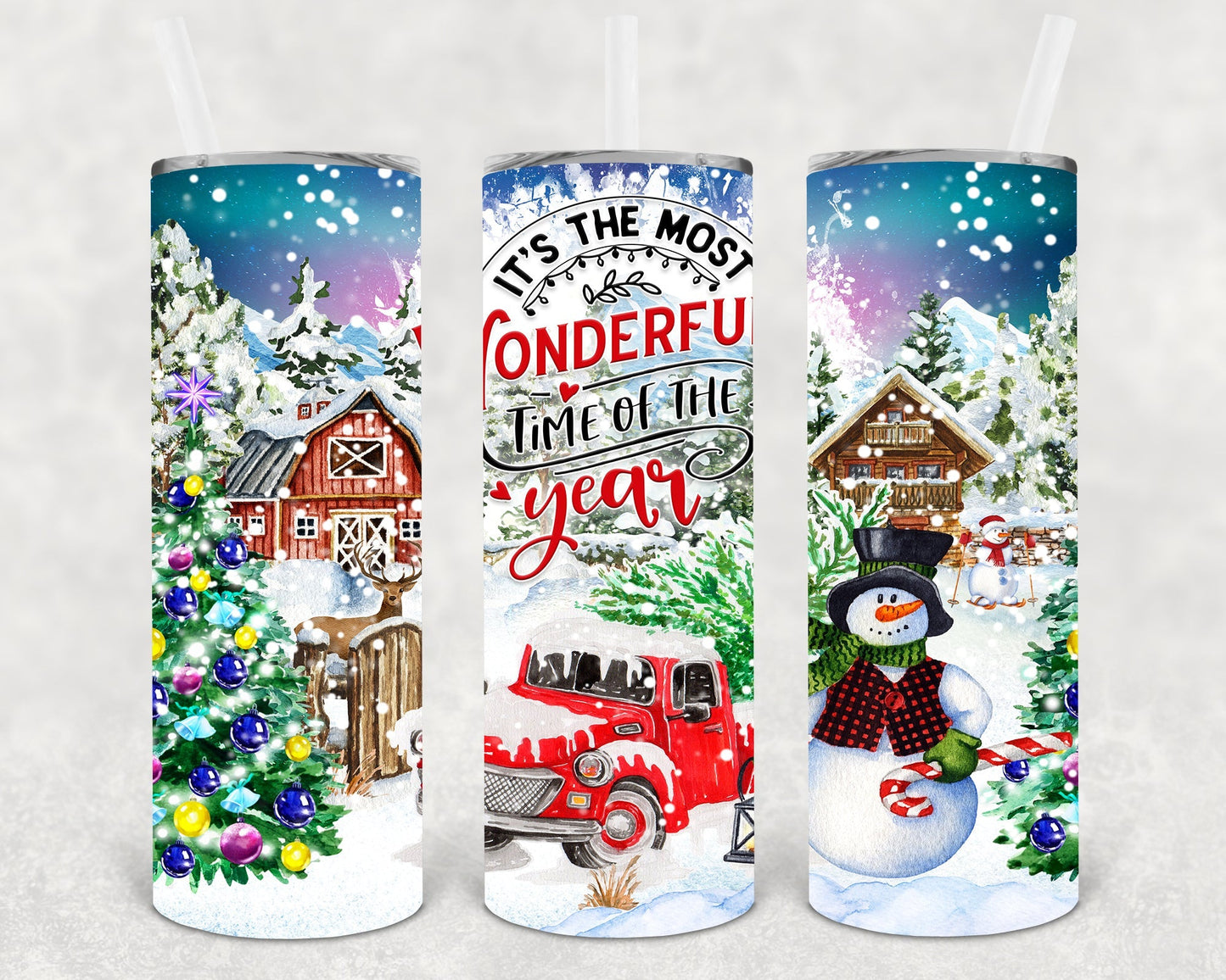 It's the Most Wonderful Time of the Year 20 oz Skinny Tumbler