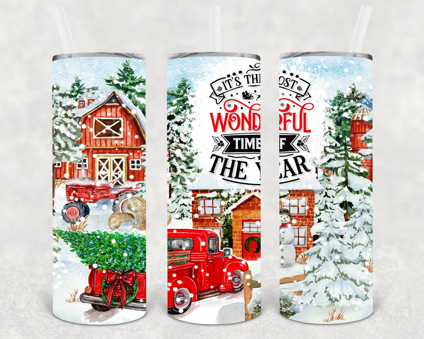 It's the Most Wonderful Time of the Year 20 oz Skinny Tumbler