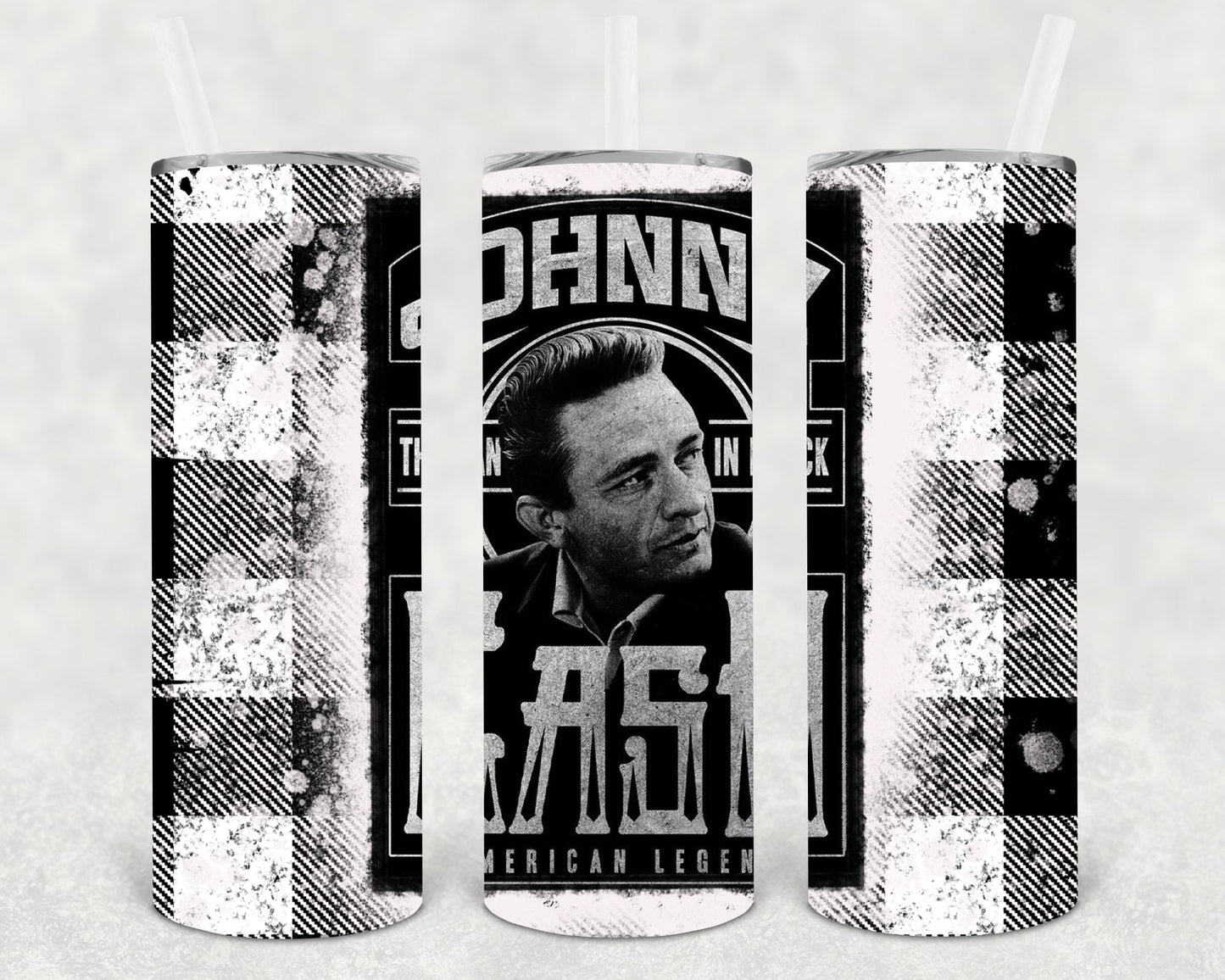 Johnny Cash 20 oz Skinny Tumbler