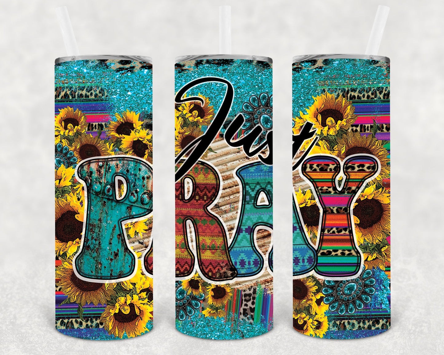 Just Pray 20 oz Skinny Tumbler