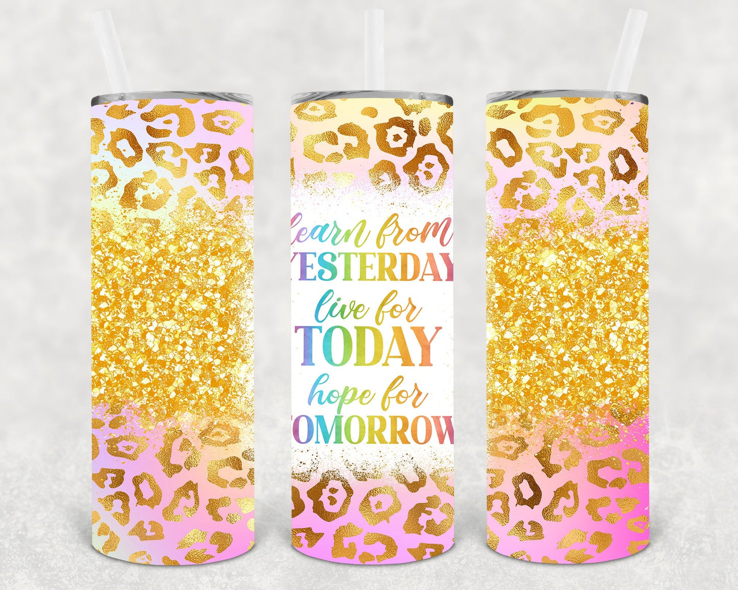 Learn from Yesterday 20 oz Skinny Tumbler
