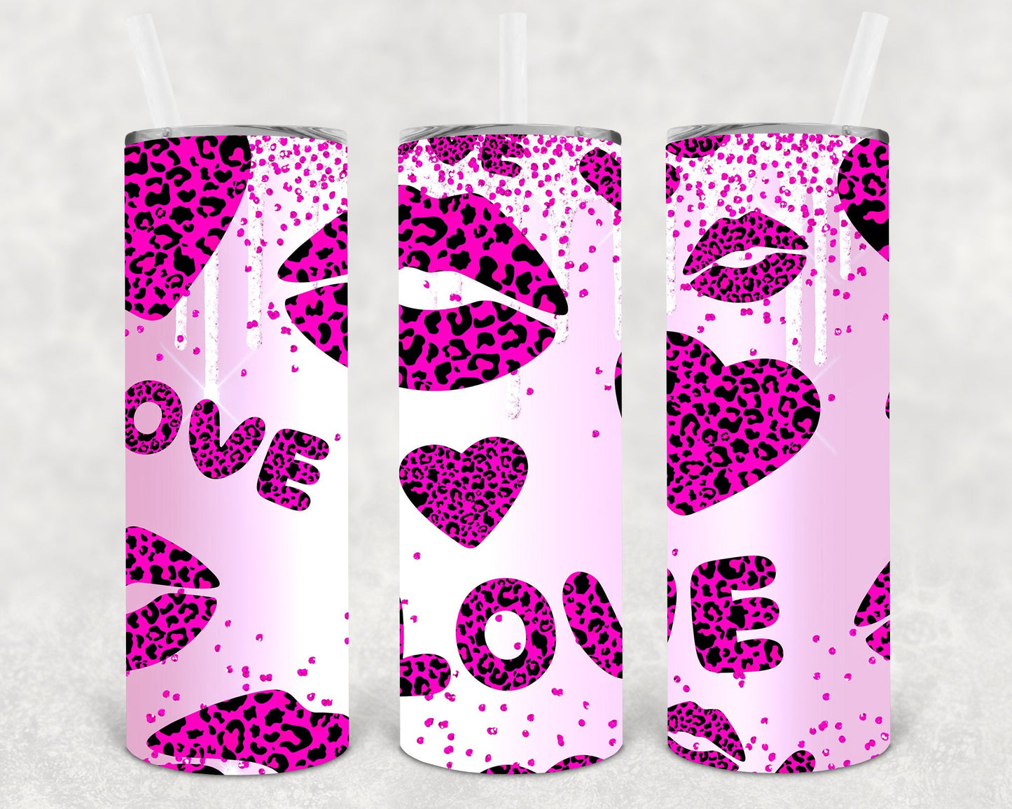 Leopard Love 20 oz Skinny Tumbler